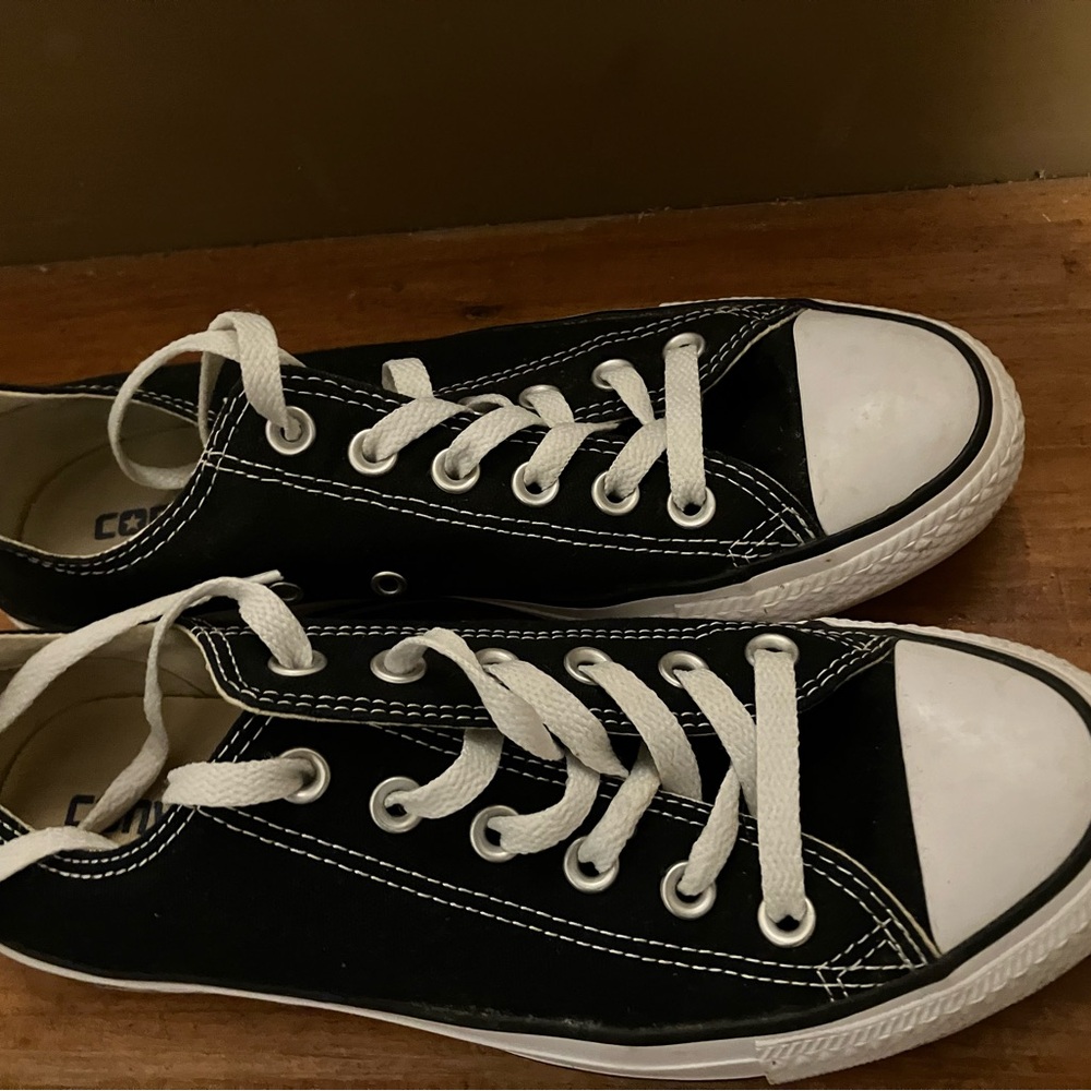 Classic Black Canvas Sneakers for Women